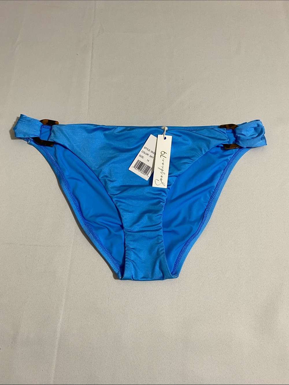 SUNSHINE 79 Side Shirred Hipster Bikini Bottom Size 14